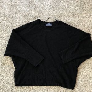 Dress Up Black Textured Long Sleeve Top